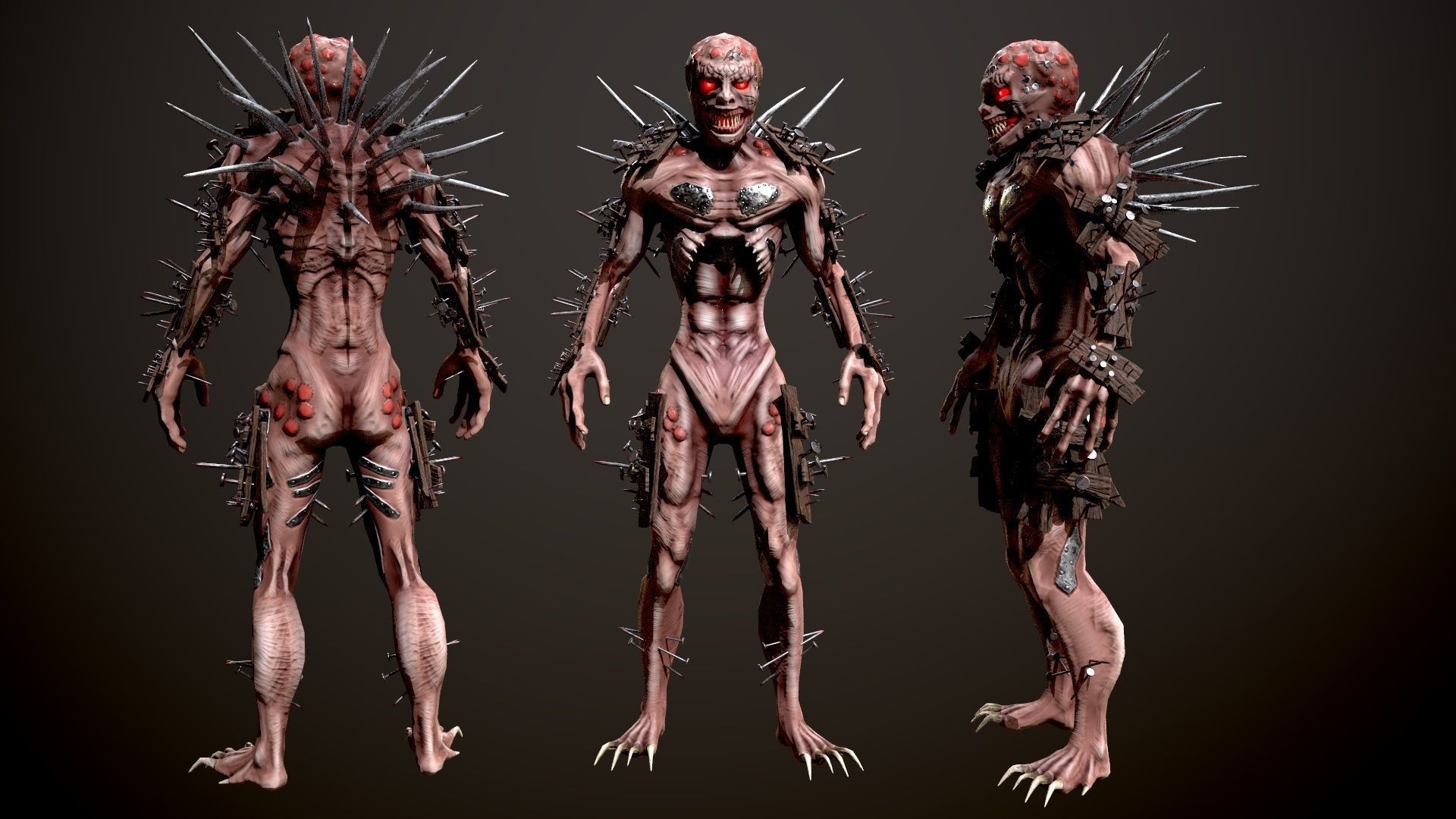 Monster 4 Free low-poly 3D model_13