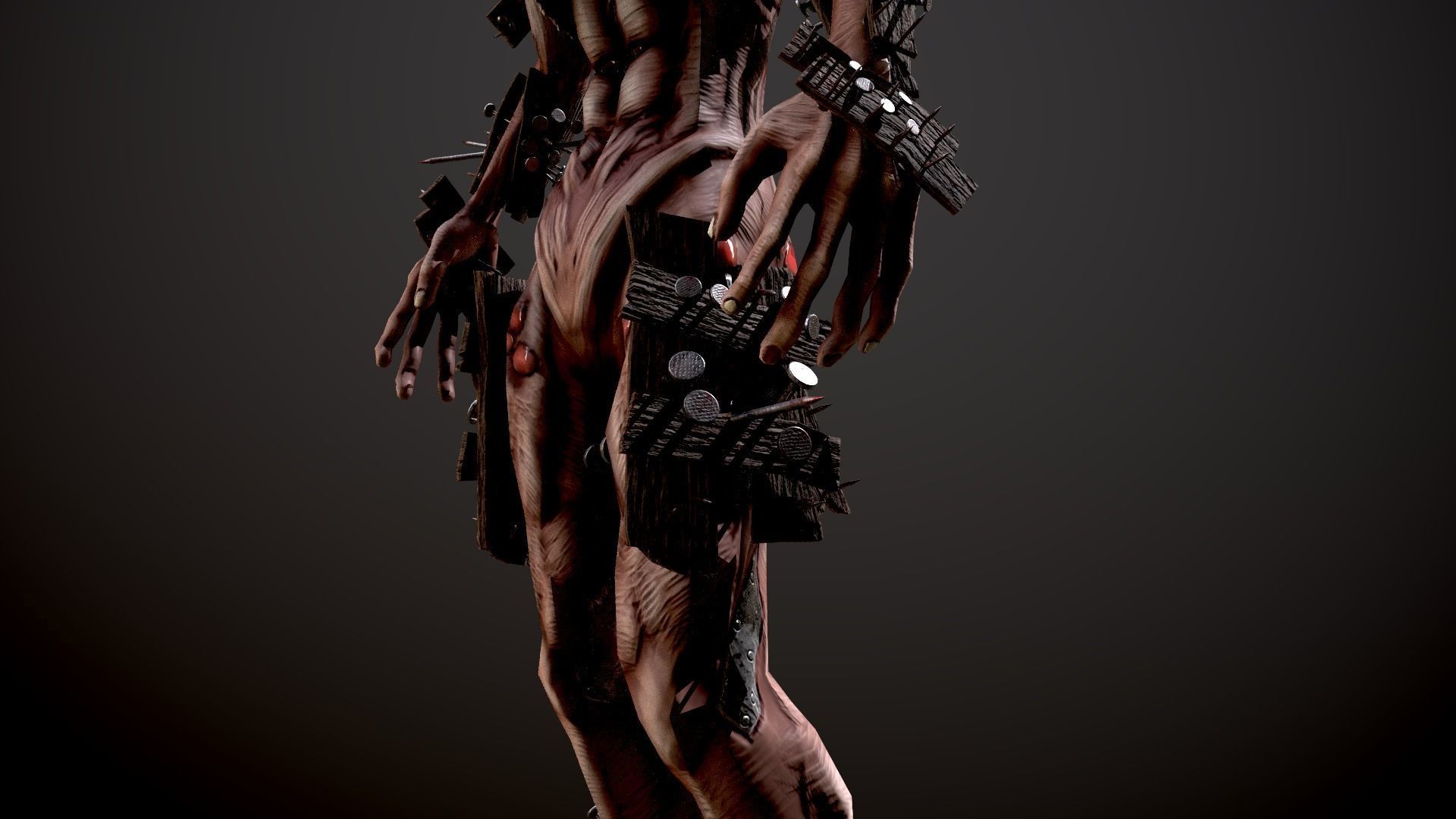 Monster 4 Free low-poly 3D model_8