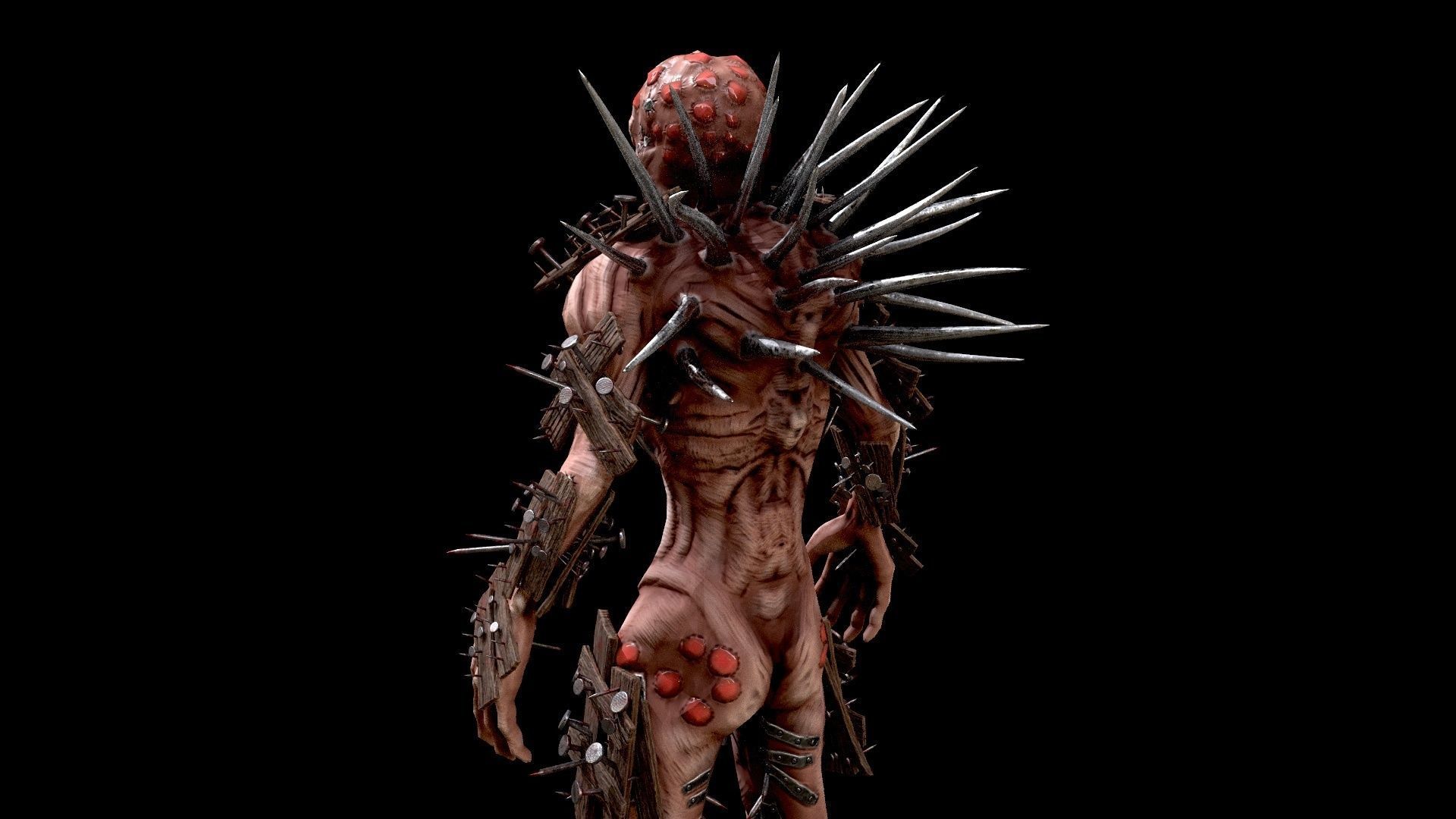 Monster 4 Free low-poly 3D model_15