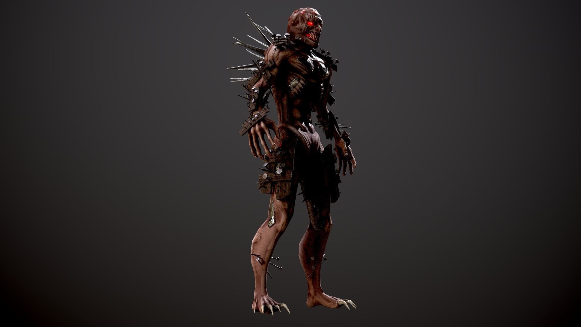 Monster 4 Free low-poly 3D model_7