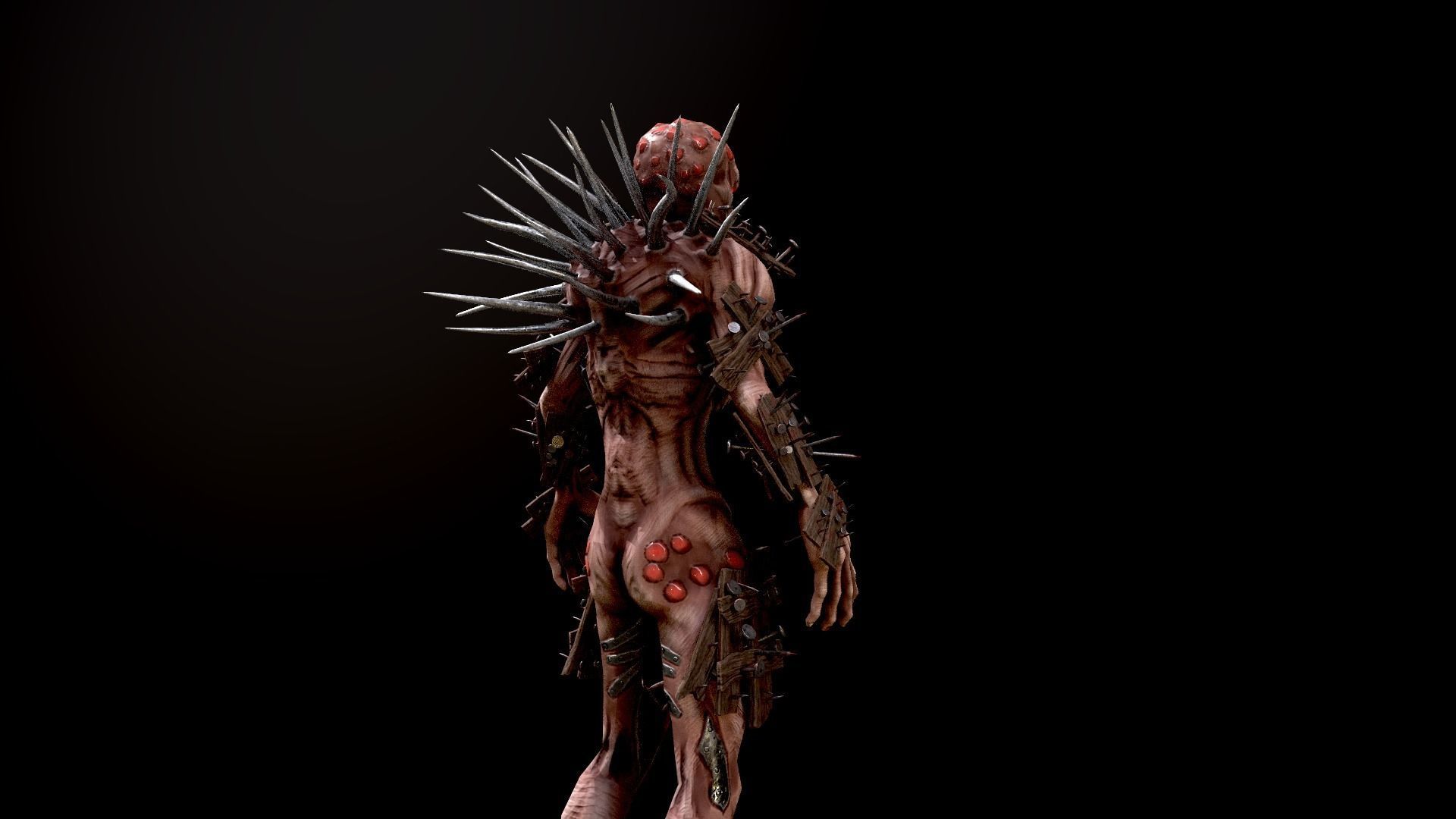 Monster 4 Free low-poly 3D model_6