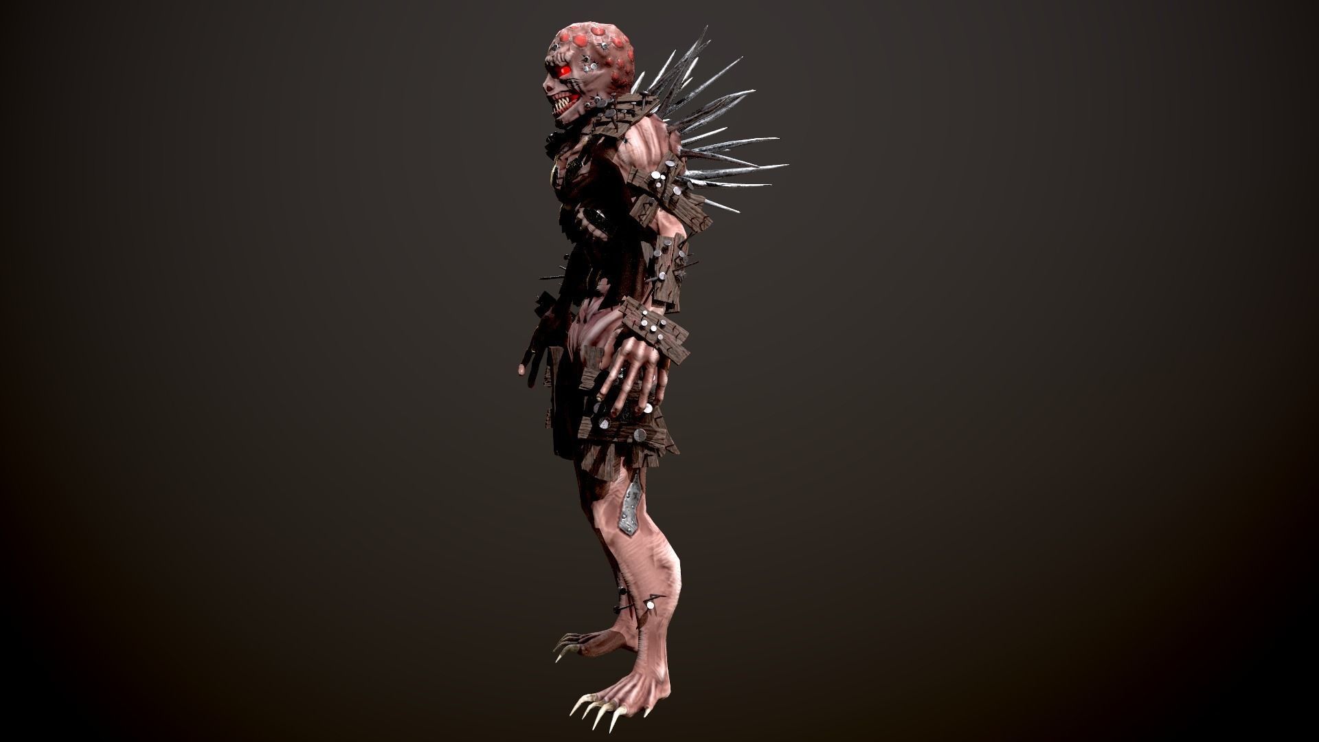 Monster 4 Free low-poly 3D model_5