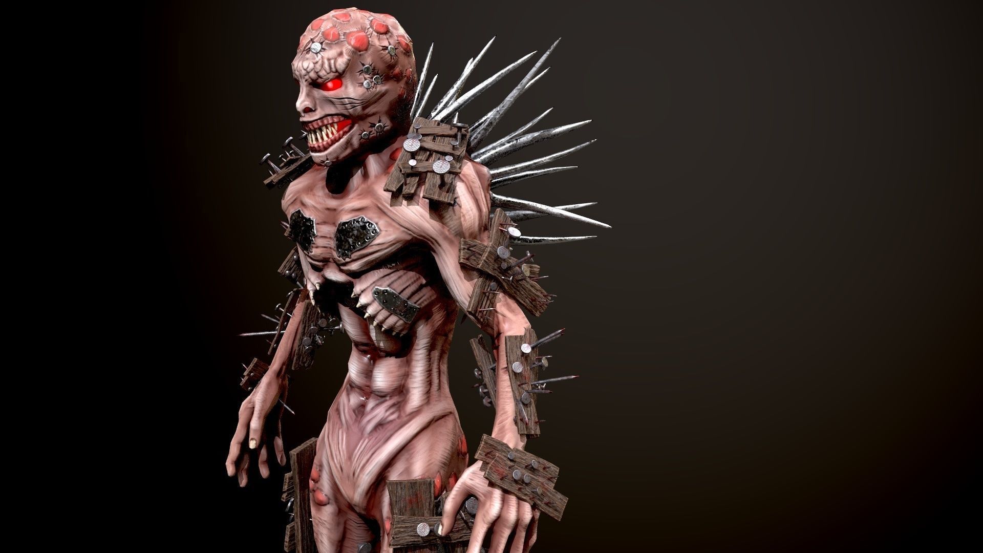 Monster 4 Free low-poly 3D model_14