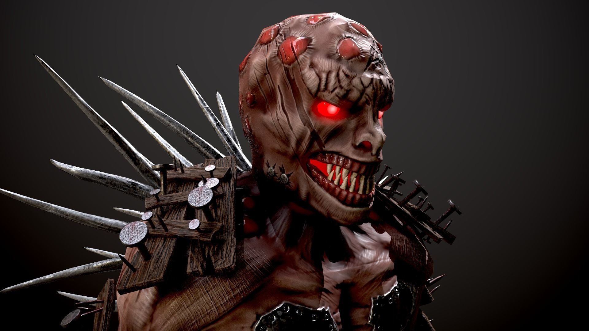 Monster 4 Free low-poly 3D model_3