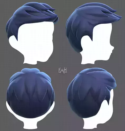 Base Hair for Boy V02