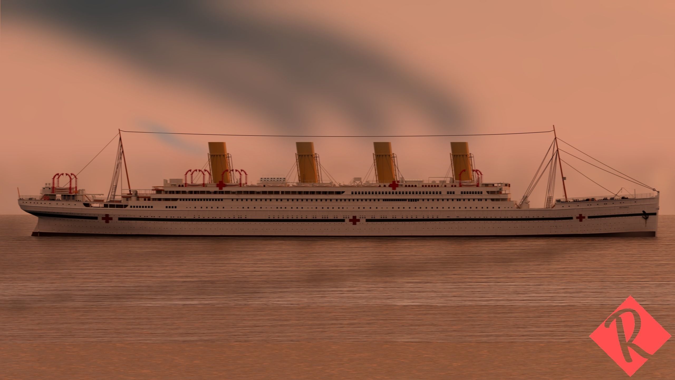  HMHS Britannic 3D model_3