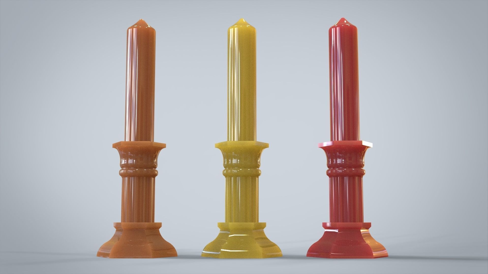 Candle for silicone mold 3D print model_6