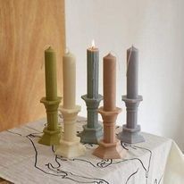 Candle for silicone mold 3D print model_8