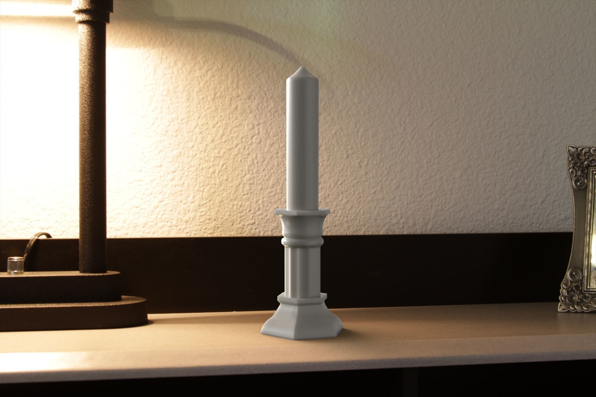 Candle for silicone mold 3D print model_7