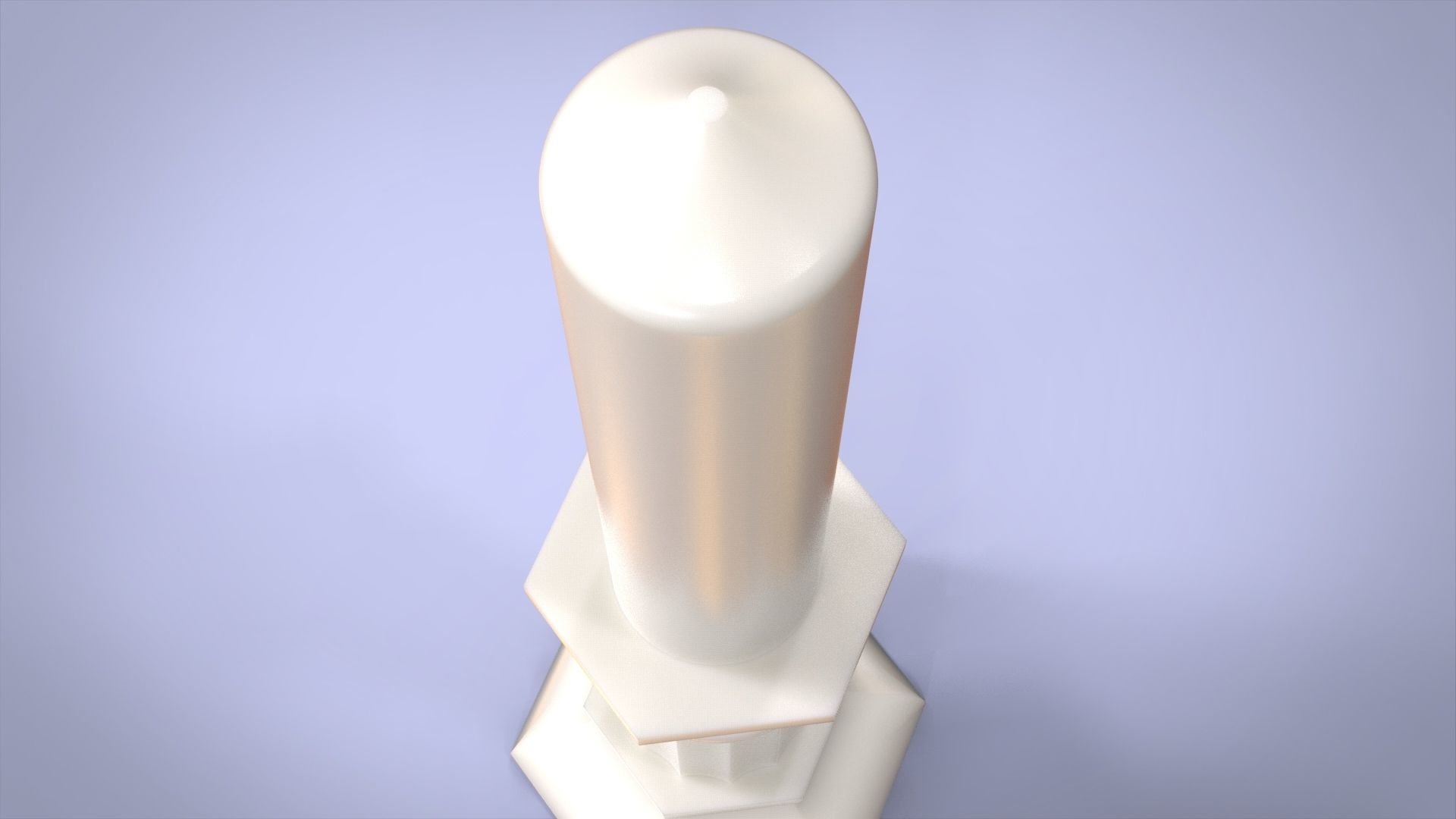 Candle for silicone mold 3D print model_2