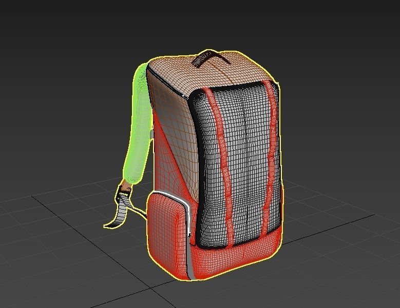 CAM - Traveling Bag - PBR Game Ready  Low-poly 3D model_4