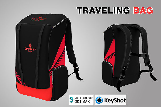 CAM - Traveling Bag - PBR Game Ready  Low-poly 3D model