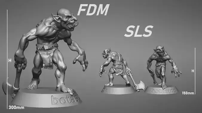 Troll Berserk 3D print model figurine of demon 3D print model