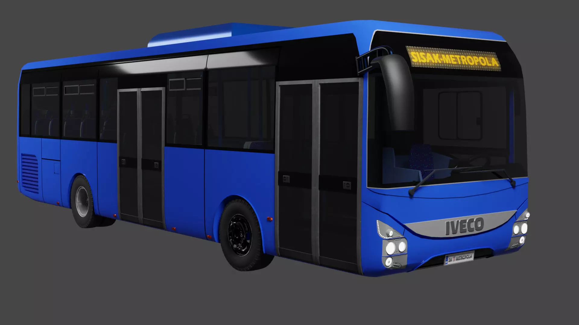 Iveco Crossway - Auto Promet Sisak Livery 3D model