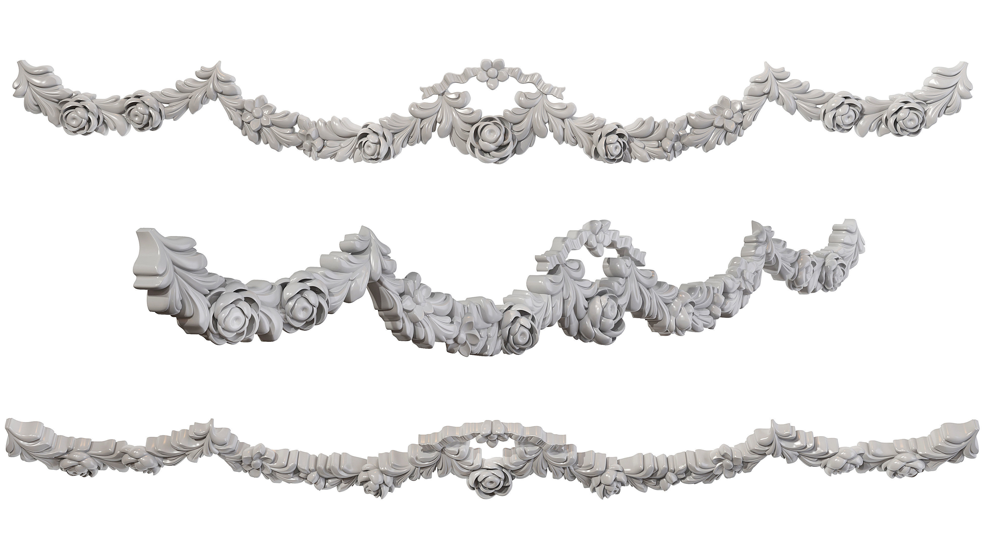 Classic carved 180 3D model_4