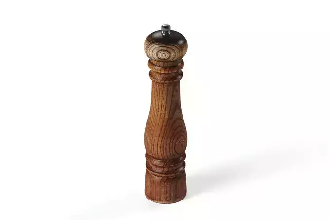 polypasta - peppergrinder wood 01 3D model