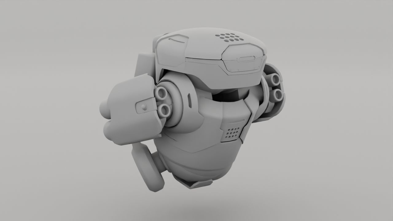 Combat Robot NIOVI  rigged 3D model_35