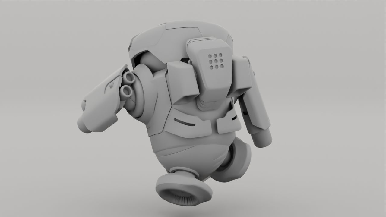 Combat Robot NIOVI  rigged 3D model_32