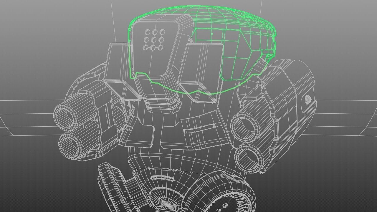 Combat Robot NIOVI  rigged 3D model_38