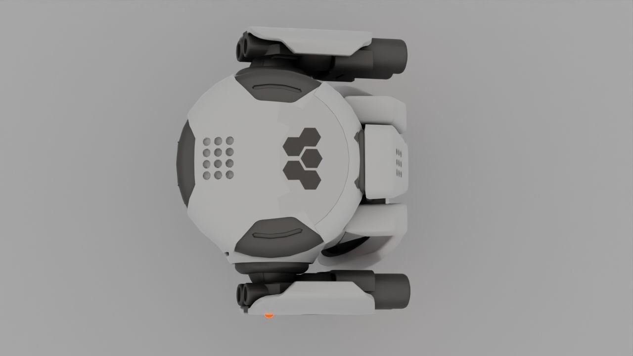 Combat Robot NIOVI  rigged 3D model_19