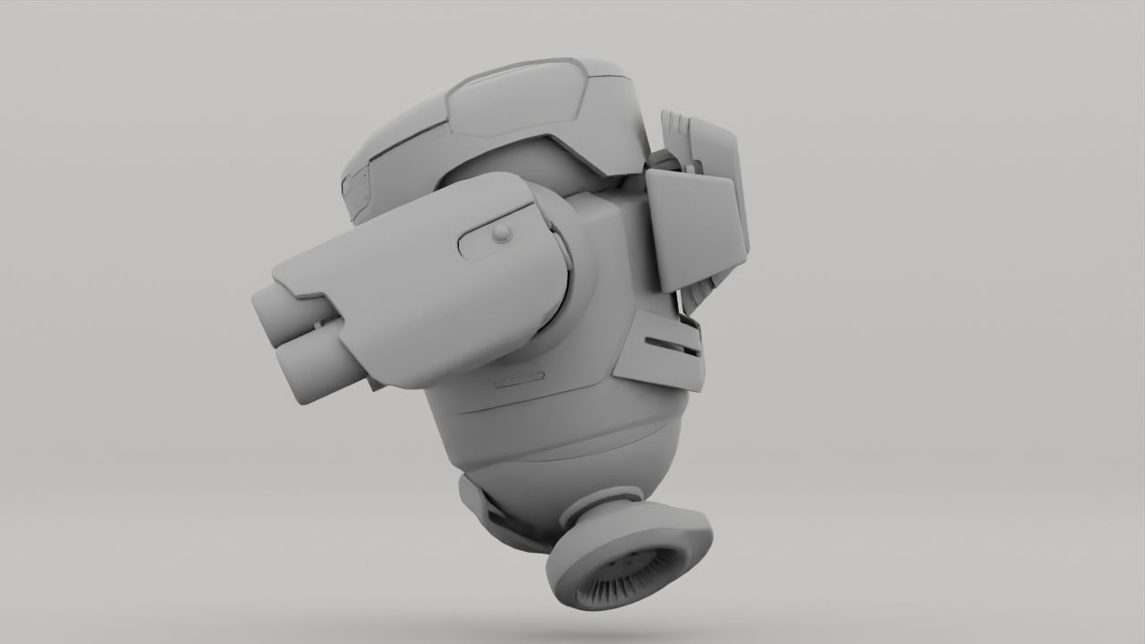 Combat Robot NIOVI  rigged 3D model_31