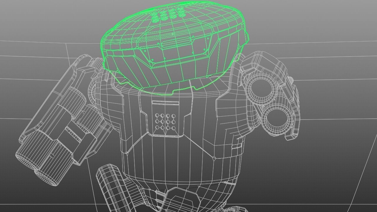 Combat Robot NIOVI  rigged 3D model_39