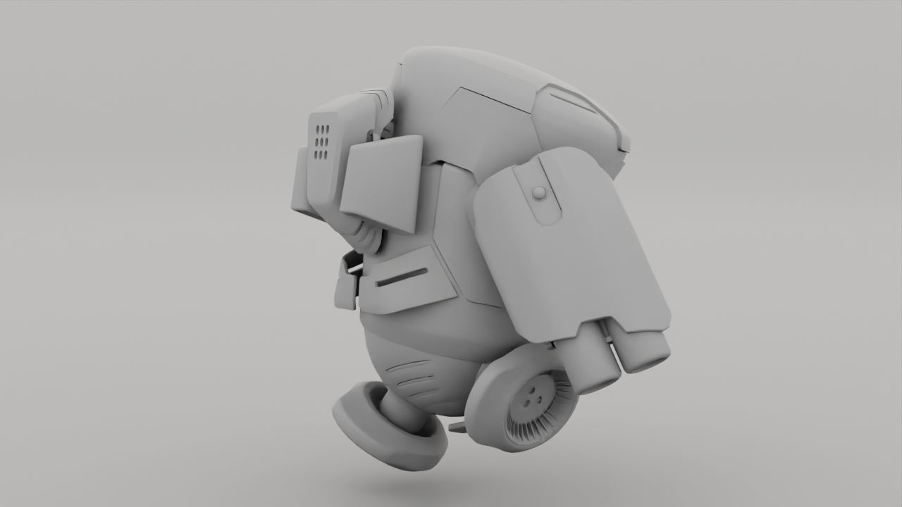 Combat Robot NIOVI  rigged 3D model_33