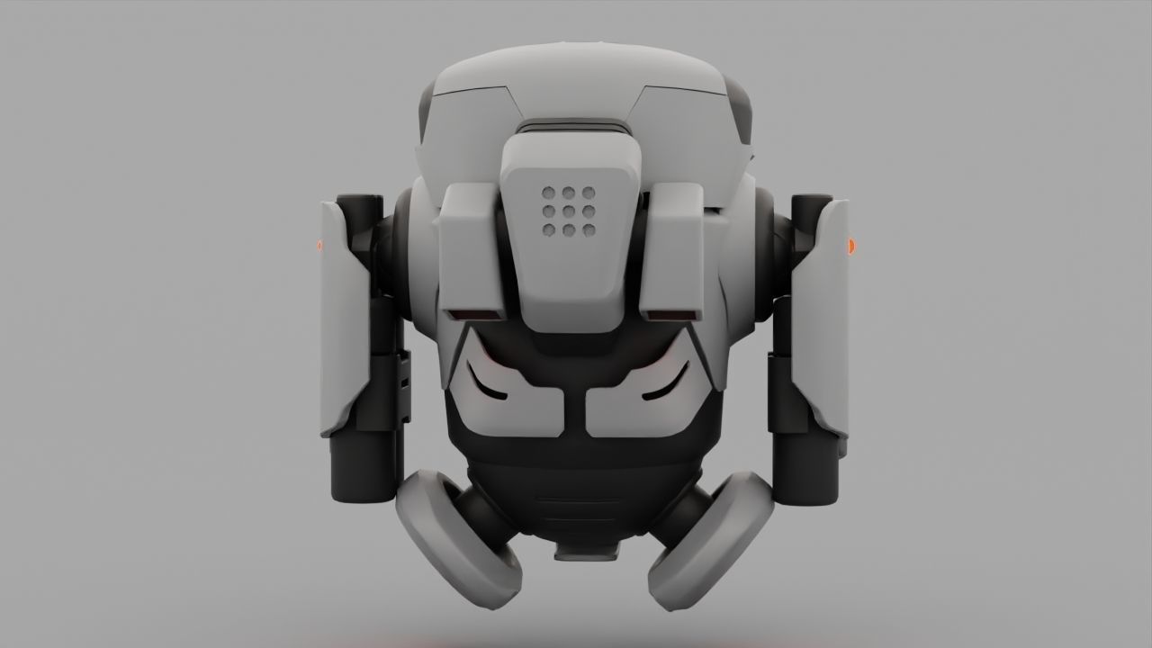 Combat Robot NIOVI  rigged 3D model_27