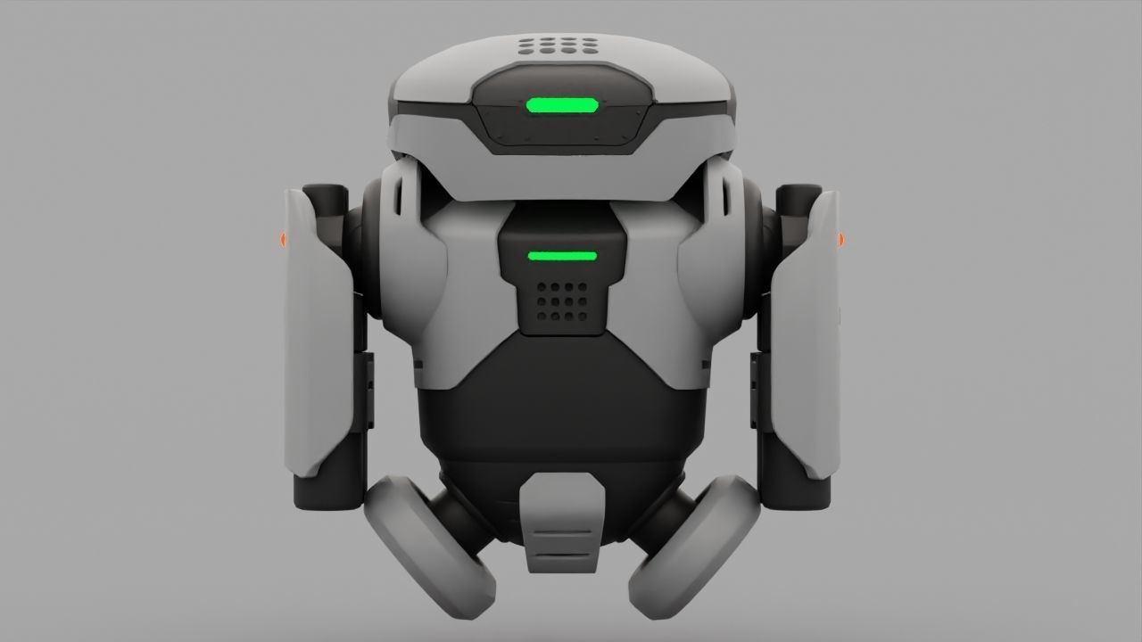 Combat Robot NIOVI  rigged 3D model_25