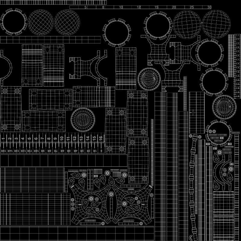 Barrett M82 With Stand Sniper Rifle 3D model_34