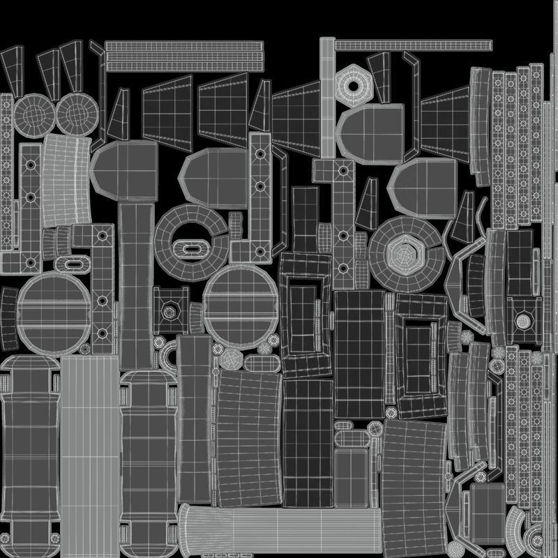 Barrett M82 With Stand Sniper Rifle 3D model_33
