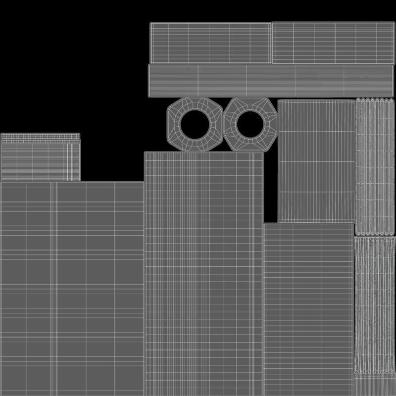 Barrett M82 With Stand Sniper Rifle 3D model_30