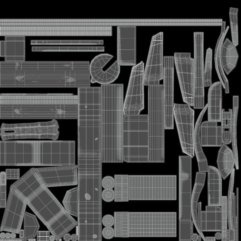 Barrett M82 With Stand Sniper Rifle 3D model_31