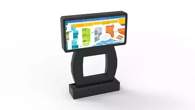 TOUCH SCREEN KIOSK-02 3D model