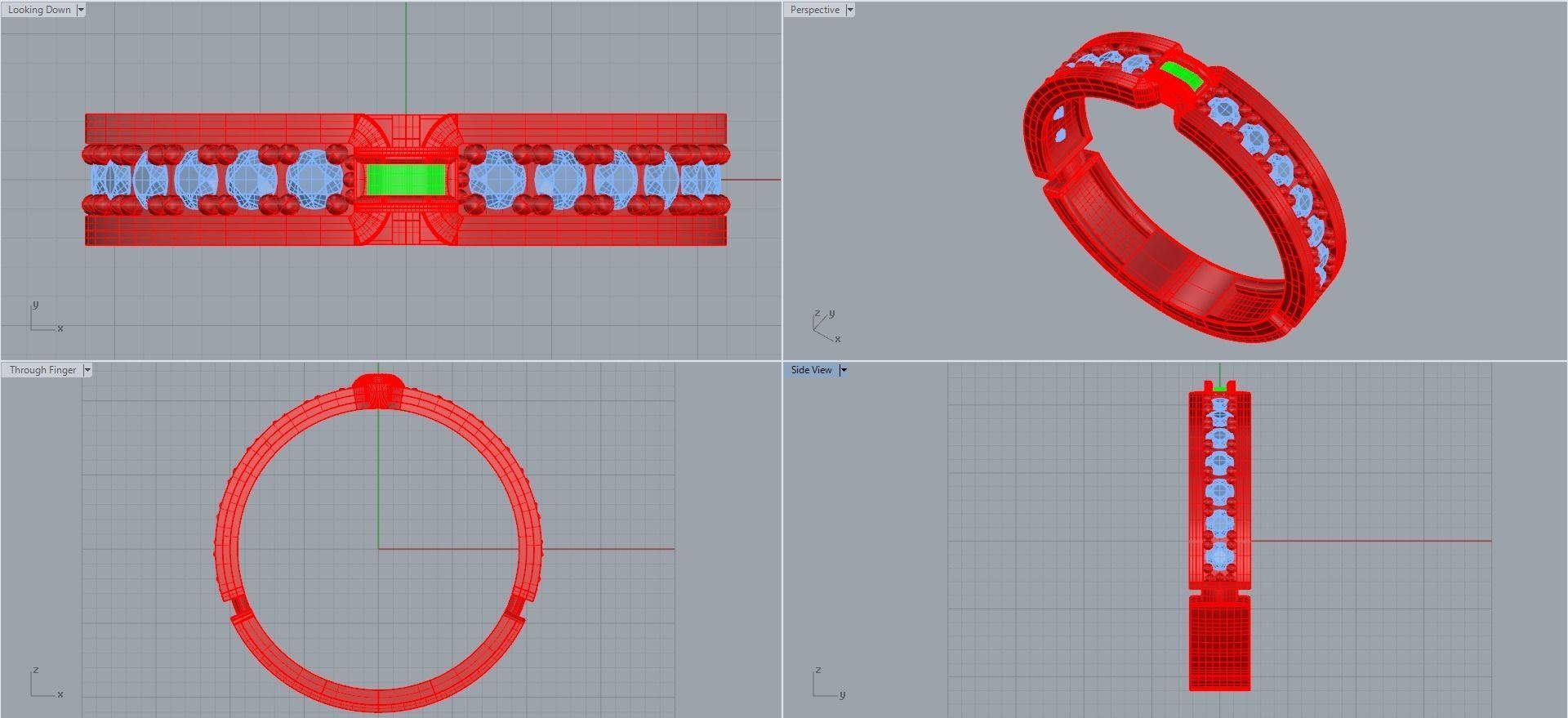 Man ring 3D printable for gold and silver 3D print model_2