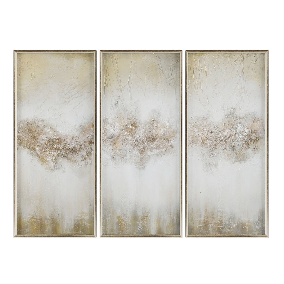 Pictures309 pcs gold and abstract canvas wall art set Low-poly 3D model_1