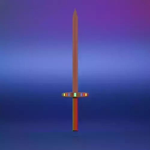 Low-poly 3D model Sword