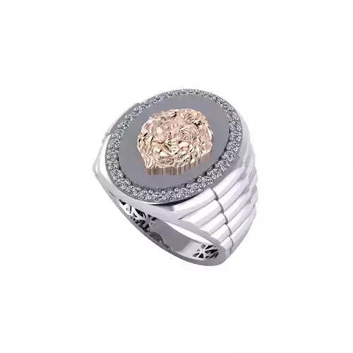 Man ring 3D printable for gold and silver 