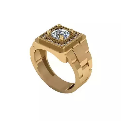Man ring 3D printable for gold and silver