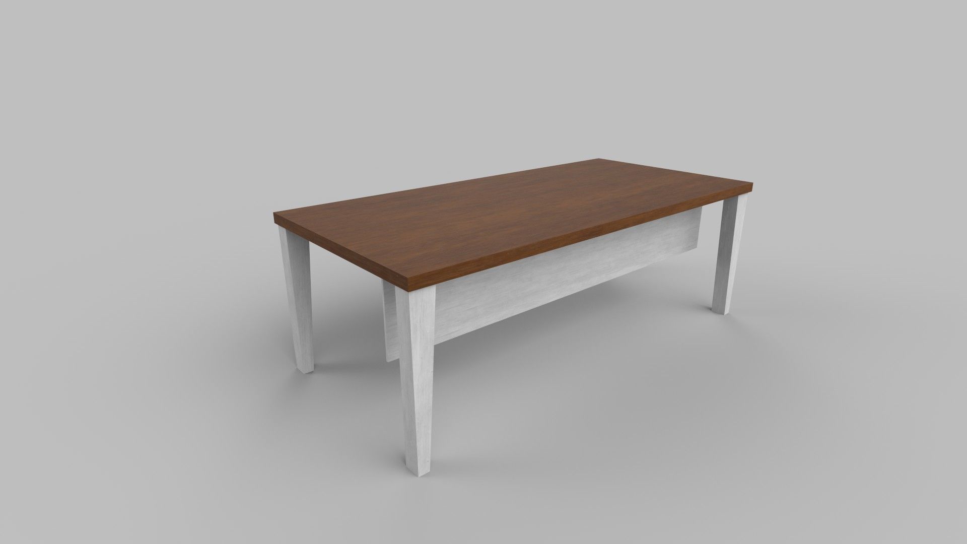 table coffee Low-poly 3D model_2