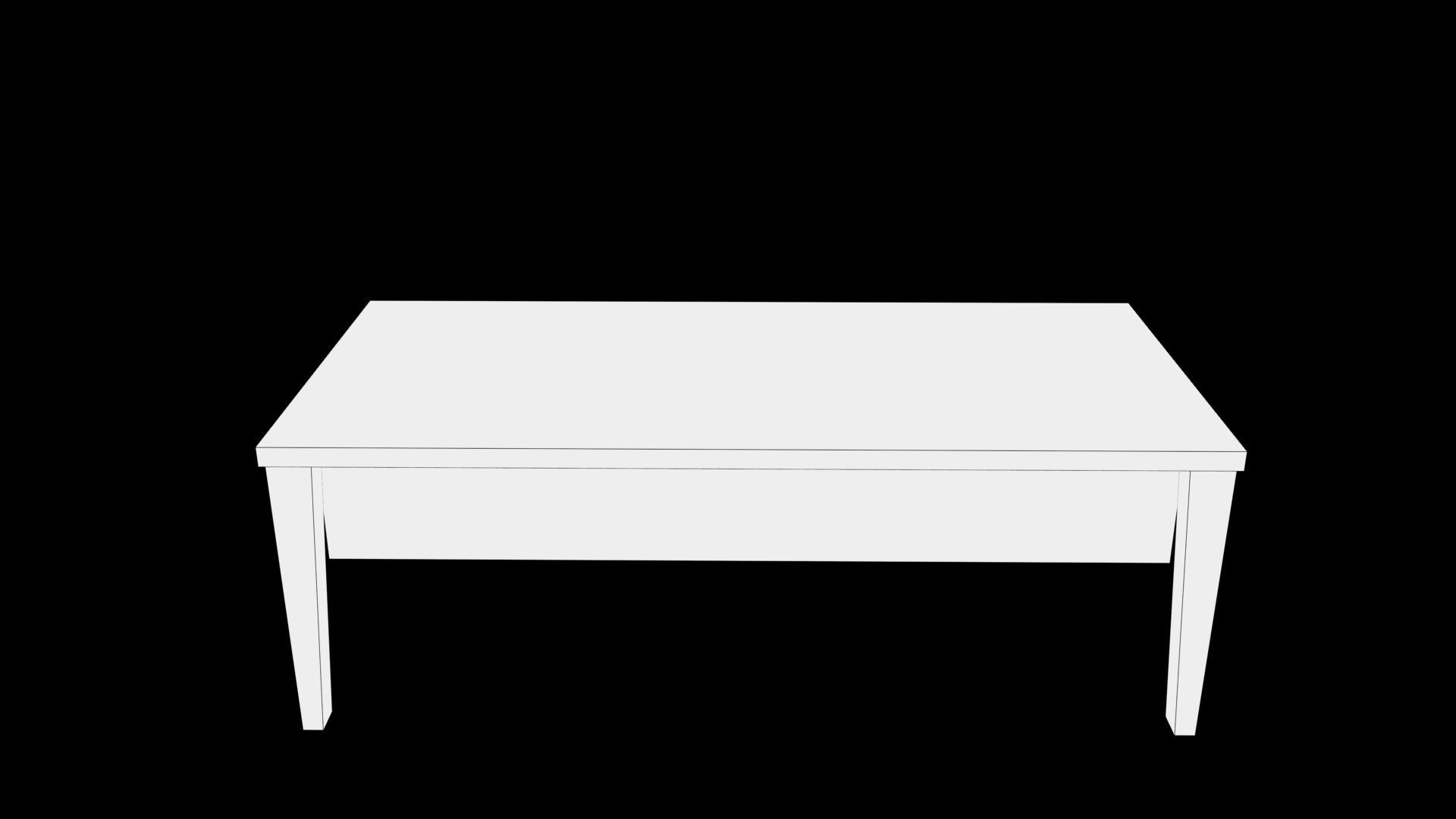 table coffee Low-poly 3D model_5