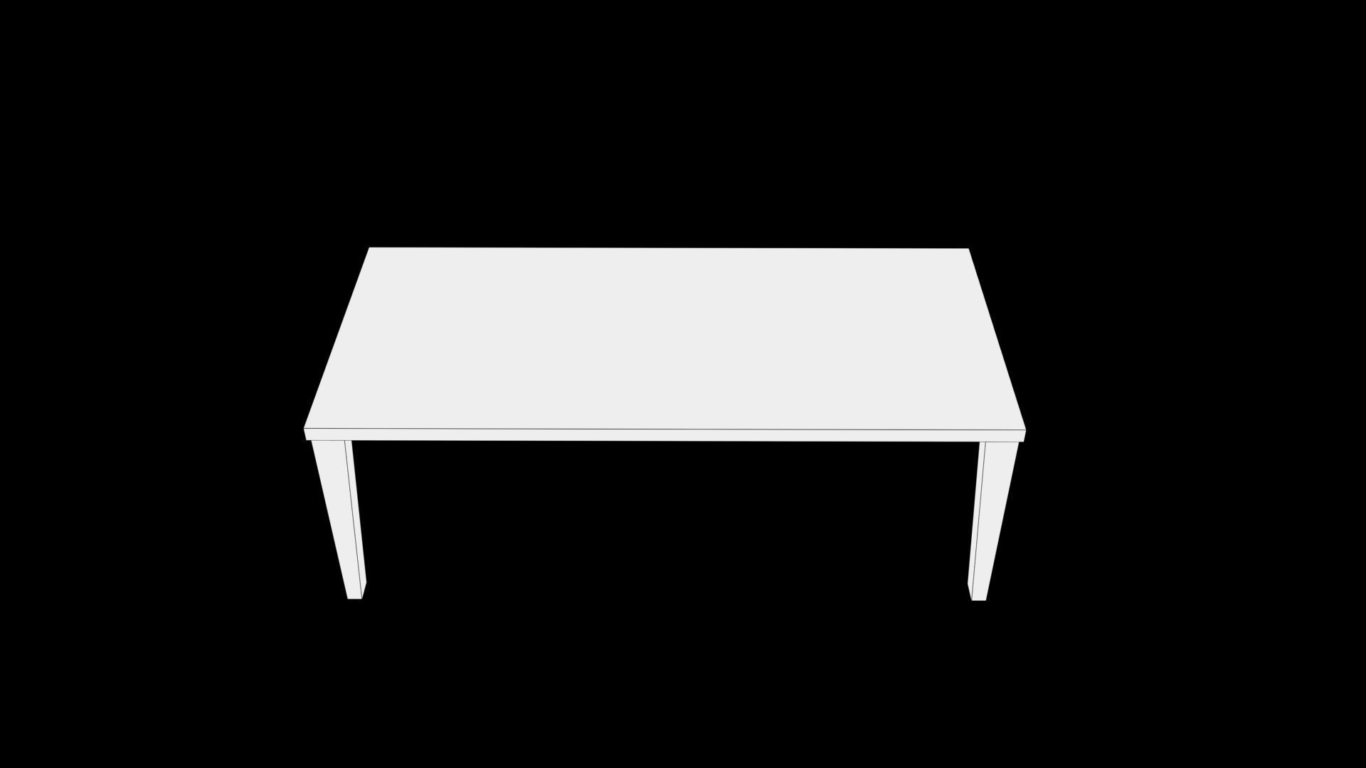 table coffee Low-poly 3D model_9