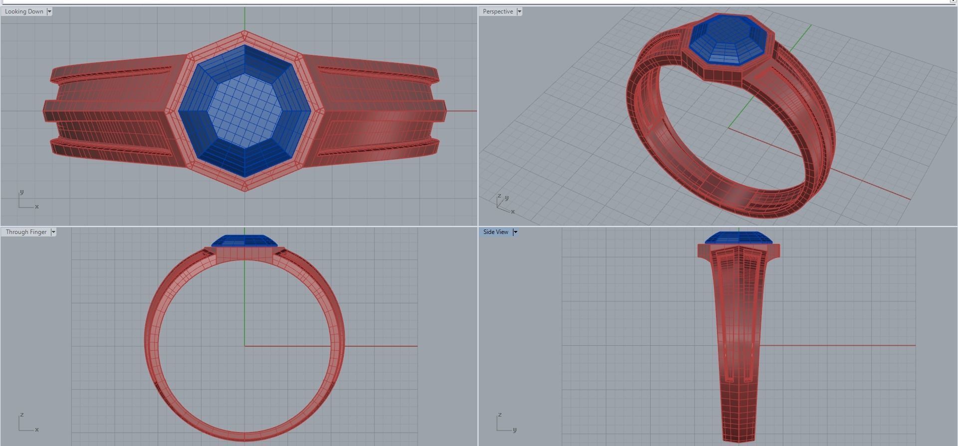 Man ring 3D printable for gold and silver 3D print model_2