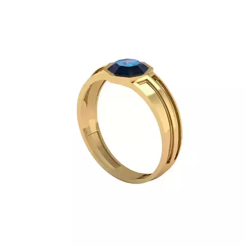 Man ring 3D printable for gold and silver
