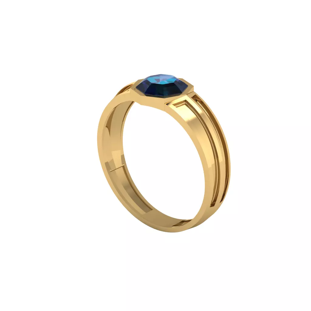 Man ring 3D printable for gold and silver 3D print model_0