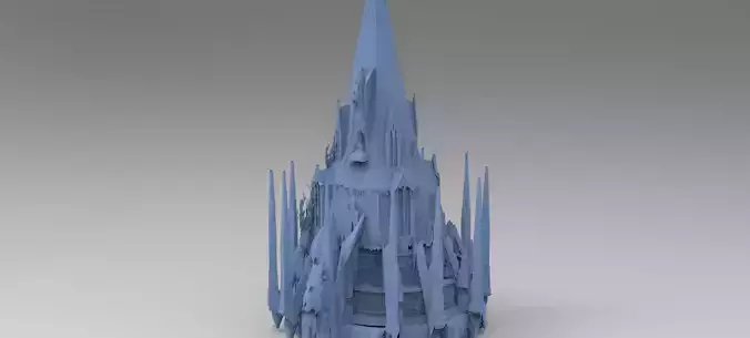 Medieval Lion Tower Overgrown Turret Tower 7