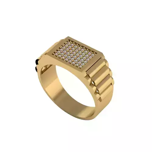 Man ring 3D printable for gold and silver