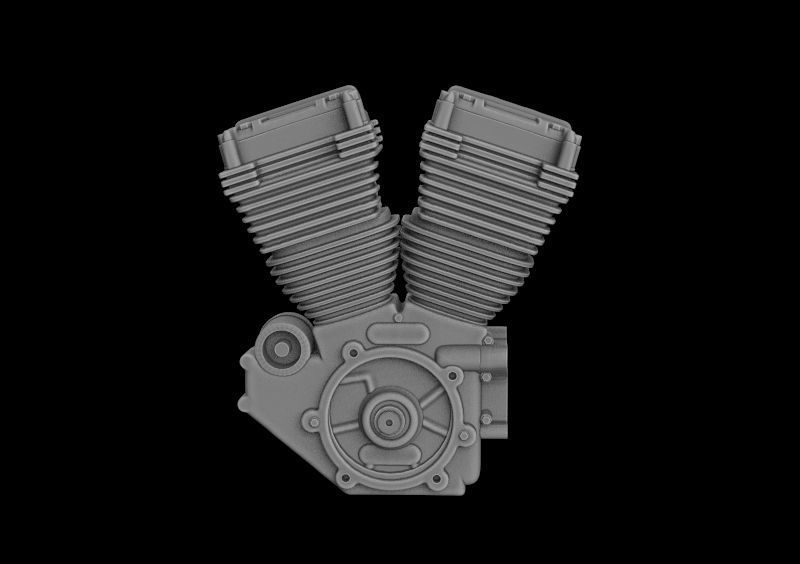 Harley motorcycle engine 3d model for 3d printing 3D print model 3D print model_14