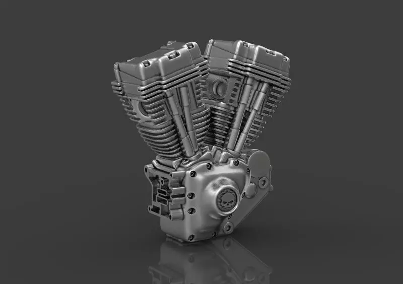 Harley motorcycle engine 3d model for 3d printing 3D print model 3D print model_0