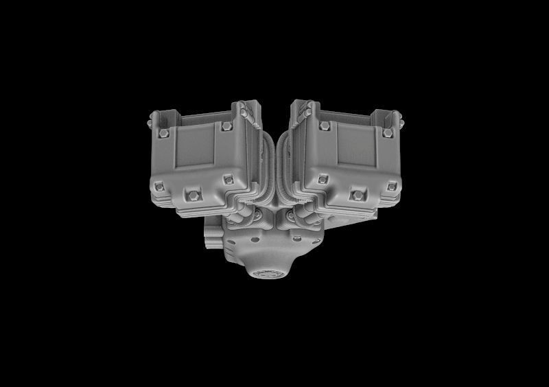 Harley motorcycle engine 3d model for 3d printing 3D print model 3D print model_18